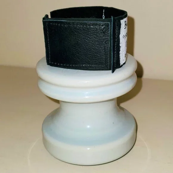 Black Leather Cuff Bracelet Practical Magic Quote Jewelry Gift Inspirational - Picture 6 of 7